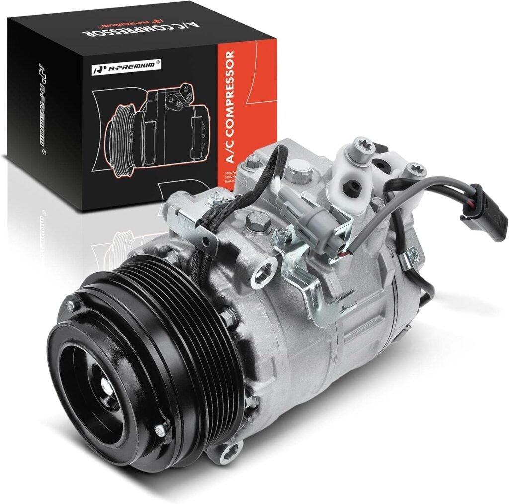A-Premium A/C Compressor with Clutch Compatible with 2014-2016 Mercedes-Benz Sprinter 2500, Sprinter 3500  2014 Freightliner Sprinter 2500, 2.1L 2.2L