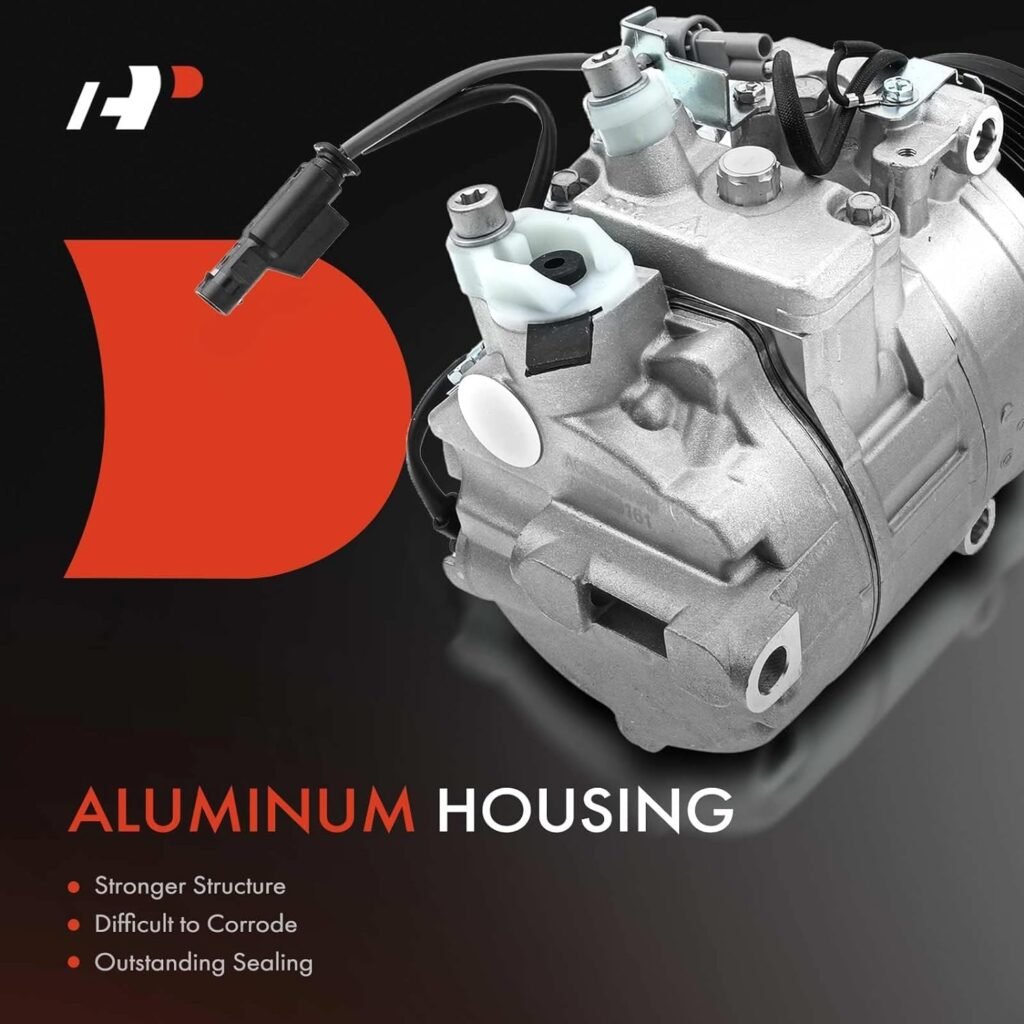 A-Premium A/C Compressor with Clutch Compatible with 2014-2016 Mercedes-Benz Sprinter 2500, Sprinter 3500  2014 Freightliner Sprinter 2500, 2.1L 2.2L