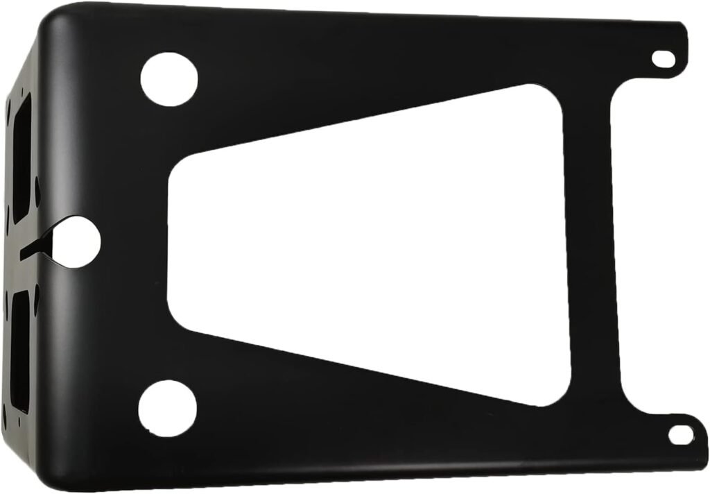 ASTAMOTOR 2 PCS Driver Passenger Side Front Bumper Bracket Black Aluminum Fit For 2007-2017 Freightliner Cascadia