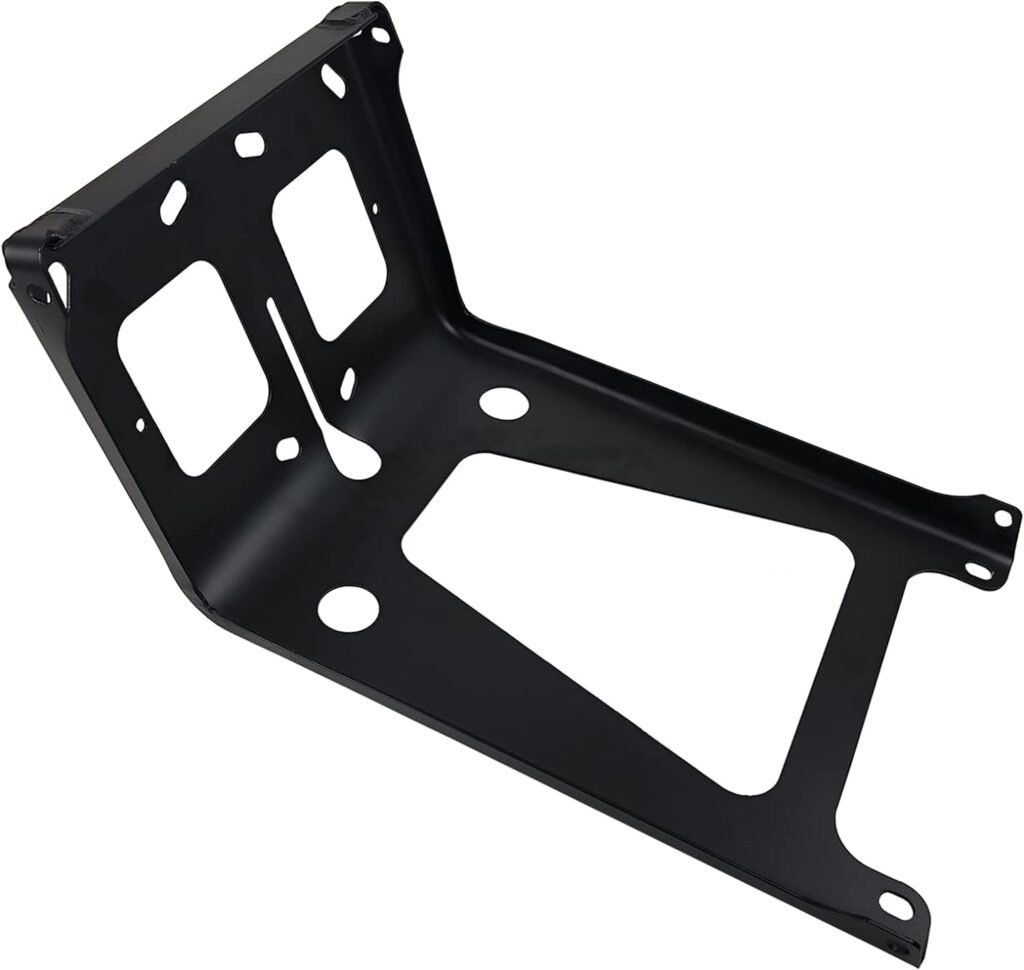 ASTAMOTOR 2 PCS Driver Passenger Side Front Bumper Bracket Black Aluminum Fit For 2007-2017 Freightliner Cascadia