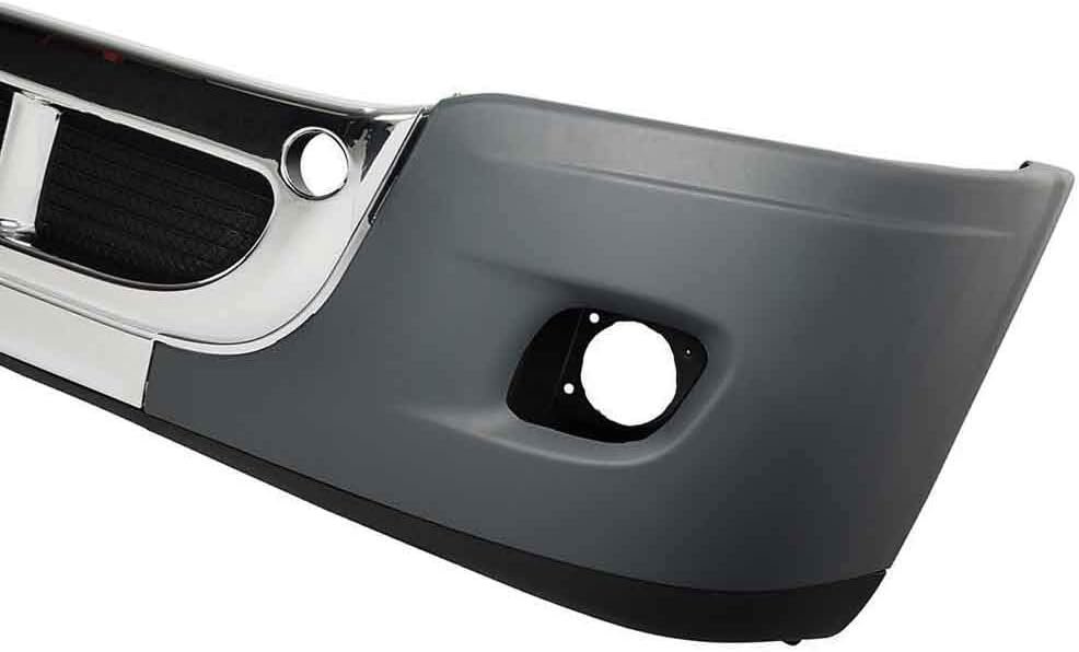 QSC Complete Chrome Bumper Fog Light Grille Set for Freightliner Cascadia 08-16
