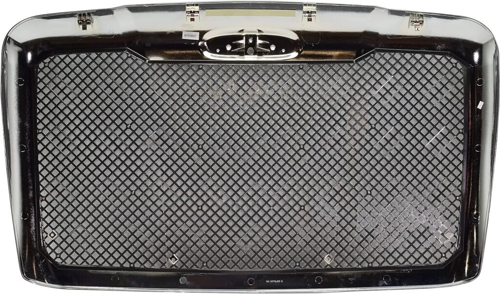 Evan Fischer Grille Assembly Compatible with 2008-2017 Freightliner Cascadia, Chrome, Mesh Insert, With Bug Screen