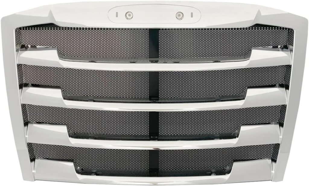 Freightliner Cascadia New Gen 2018-Current Chrome Front Radiator Grille Grill Bug Screen