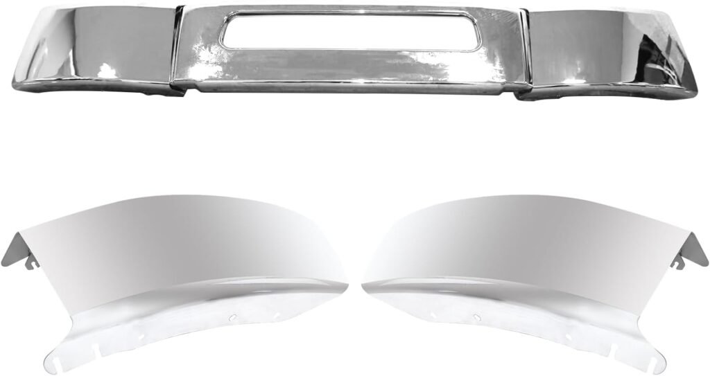 3 PCS Bumper Chrome For 2003-2021 Freightliner M2 106 112 Business Class Silver
