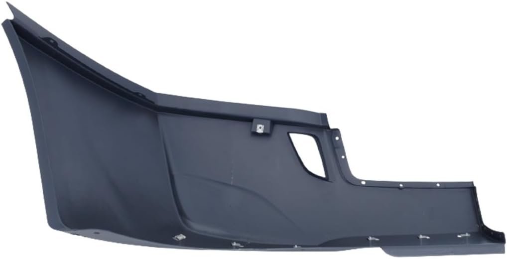For Freightliner Cascadia 2018 2019 2020 2021 2022 Bumper End Driver Side | Front | Heavy Duty | With Deflector Holes | Made of Plastic | Gray | Replacement For 2128980008