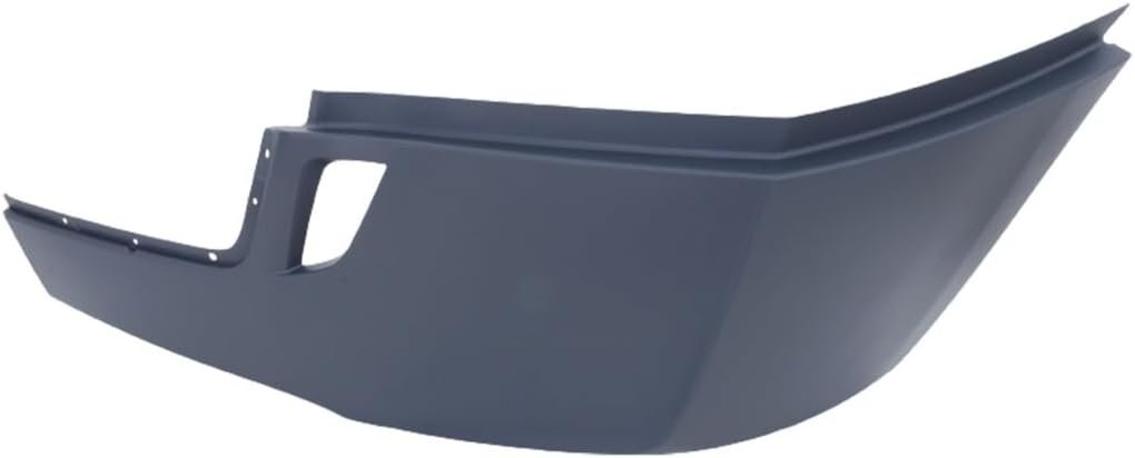 For Freightliner Cascadia 2018 2019 2020 2021 2022 Bumper End Driver Side | Front | Heavy Duty | With Deflector Holes | Made of Plastic | Gray | Replacement For 2128980008
