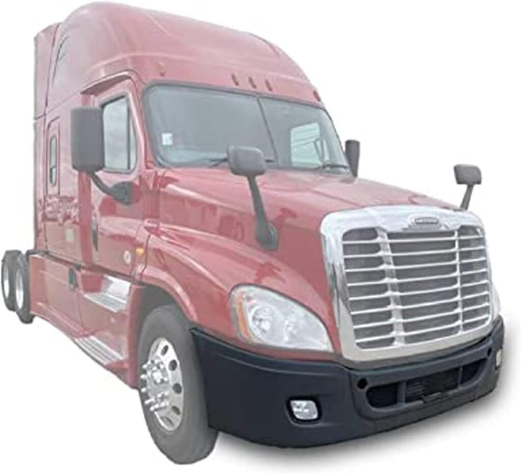 Kozak Bumper Corner Inner Reinforcement Without Fog Light Holes Right (Passenger) Side Only for Freightliner Cascadia PLUS Freightliner Logo, 2x22 Windshield Wipers and KOZAK Reflective Vest
