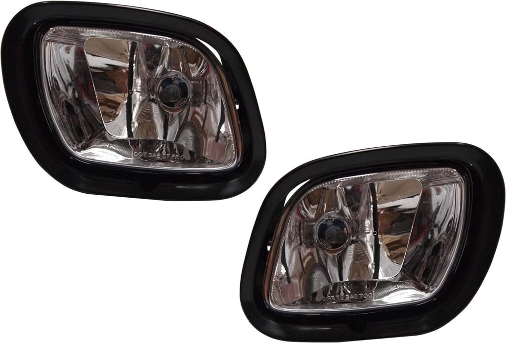 QSC Complete Chrome Bumper Fog Light Grille Set for Freightliner Cascadia 08-16