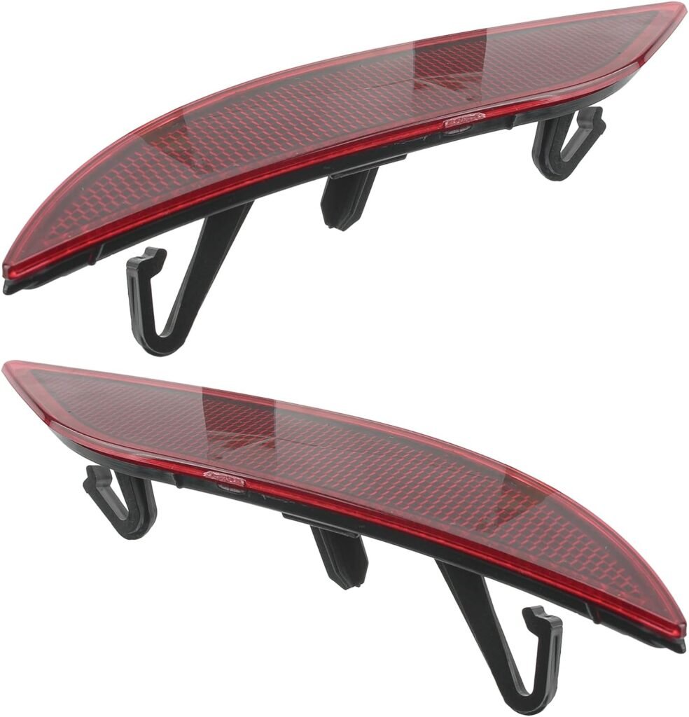 Rear Bumper Reflector Set Compatible with Chevy Malibu 2016-2022 Rear Left Right Set of 2 Bumper Reflectors GM1185113 GM1184113 23174490 23174489