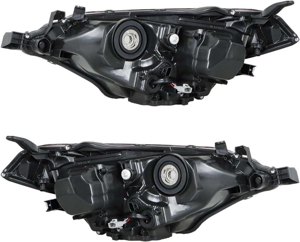 Silscvtt Headlights Front Head Lamps Replacement for 2014 2015 2016 Toyota Corolla Projector Headlights Pair Left+Right Side (Passenger Driver Side)